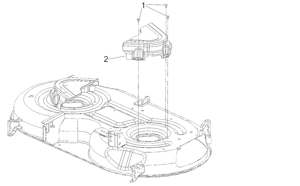 Deck Covers Diagram and Parts List for 2022 Yard Machines Lawn Tractor